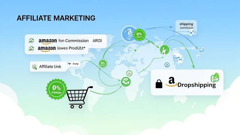 Amazon affiliate store on Shopify: products linked to Amazon with View on A...